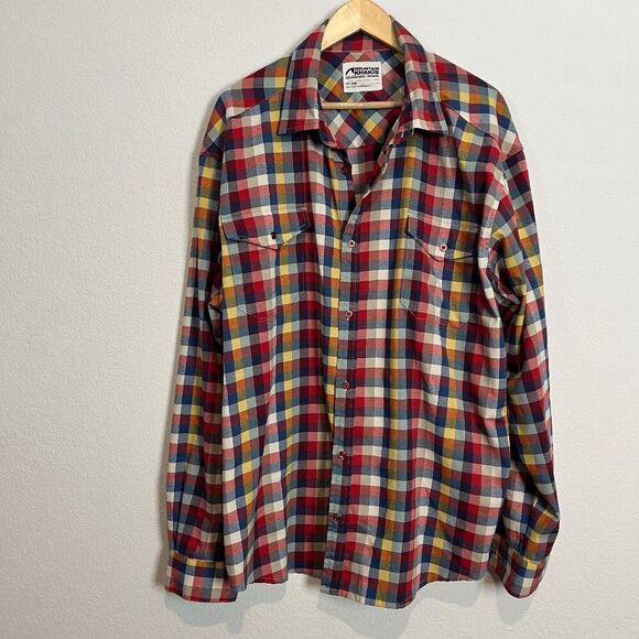 Mountain Khakis Peaks Flannel Bullseye Button Down Flannel Shirt Men's Size XXL - Picture 2 of 7